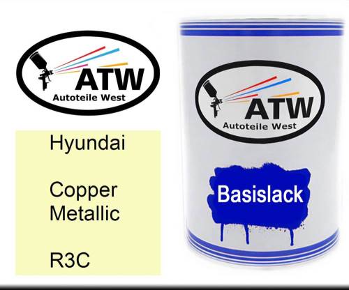 Hyundai, Copper Metallic, R3C: 500ml Lackdose, von ATW Autoteile West.